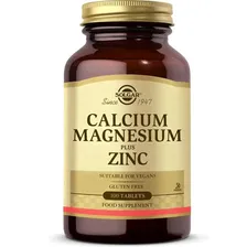 Solgar, Calcium Magnesium Plus Zinc "Кальций-Магний-Цинк", 100 таблеток
