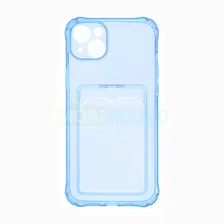 Силиконовый чехол противоударный для Apple iPhone 14 Plus (с картхолдером)