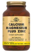 Solgar Calcium Magnesium plus Zinc (100 таб)