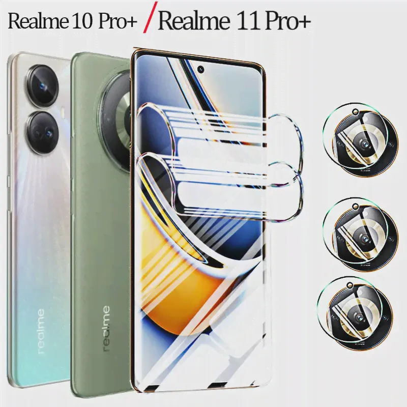 Защитная пленка hidrogel realme 10 pro plus 5g для экрана realme 11 pro plus гидрогелевая пленка realme 11 pro plus мягкое стекло realmi 10 pro plus-0