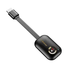 MiraScreen G9 Plus 4K 2.4G WiFi Wireless Display Dongle HDMI TV Stick for Windows &amp; Android &amp; iOS &amp; Mac OS, Support New iOS (Black)