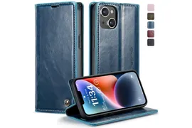 Кожаный книжка чехол MyPads для iPhone 14 Plus с визитницей