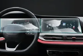Комплект защитных стекол для дисплея магнитолы и приборной панели Changan CS 35 Plus/ Чанган ЦС 35 Плюс 2023-2024 г.в